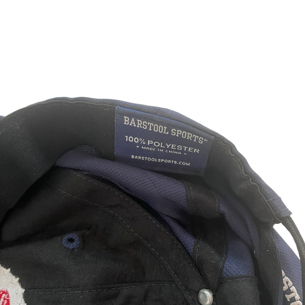 Barstool Sports Navy Blue Adjustable Hat Baseball Cap Lightweight Polyester - Picture 5 of 6